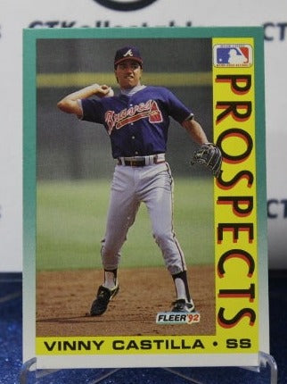 1992 FLEER PROSPECTS VINNY CASTILLA # 666 ROOKIE ATLANTA BRAVES  BASEBALL