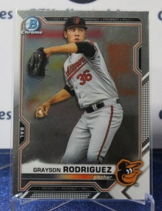 2021 BOWMAN CHROME PROSPECTS GRAYSON  RODRIGUEZ # BCP-165 BALTIMORE ORIOLES BASEBALL
