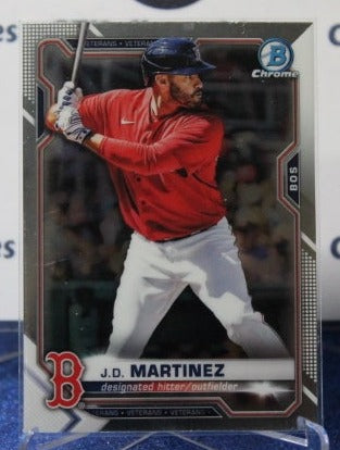 2021 BOWMAN CHROME J.D. MARTINEZ # 58 BOSTON RED SOX  BASEBALL