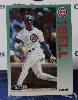 1992 FLEER GEORGE BELL # 376 CHICAGO CUBS  BASEBALL