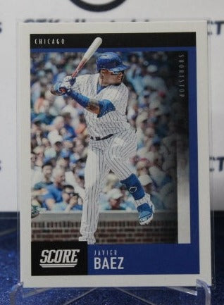 2020 PANINI SCORE JAVIER BAEZ # 27 CHICAGO CUBS  BASEBALL