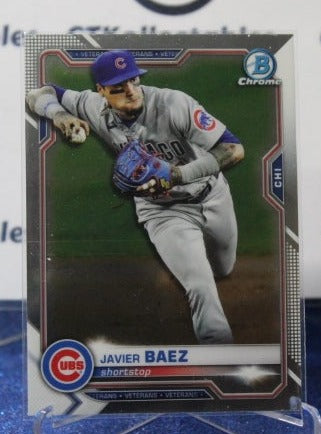 2021 BOWMAN CHROME JAVIER BAEZ # 53 CHICAGO CUBS  BASEBALL