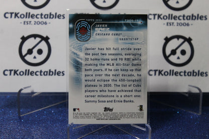 2020 TOPPS 2030 JAVIER BAEZ # T2030-19 CHICAGO CUBS  BASEBALL