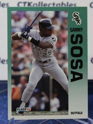 1992 FLEER SAMMY SOSA # 98 CHICAGO WHITE SOX  BASEBALL