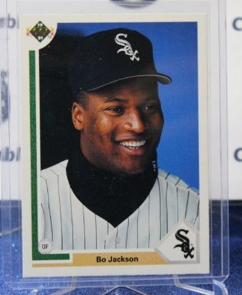 1991 UPPER DECK  BO JACKSON # 744 CHICAGO WHITE SOX  BASEBALL