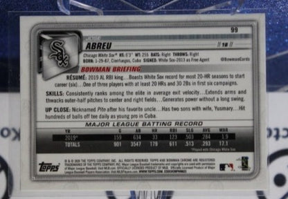 2021  BOWMAN CHROME JOSE ABREU  # 99  CHICAGO WHITE SOX  BASEBALL