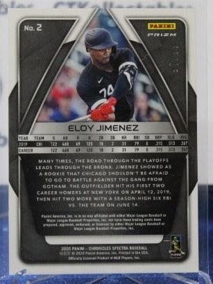 2020 PANINI SPECTRA ELOY JIMENEZ # 2 PRIZM 97/99 CHICAGO WHITE SOX  BASEBALL