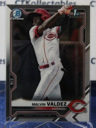 2021 BOWMAN CHROME MALVIN VALDEZ  # BCP-184 PROSPECTS  CINCINNATI REDS BASEBALL