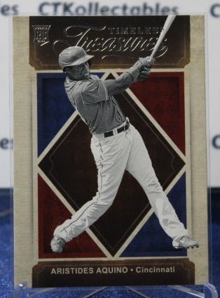2020 PANINI TIMELESS TREASURES  ARISTIDES AQUINO # 4 ROOKIE  CINCINNATI REDS BASEBALL