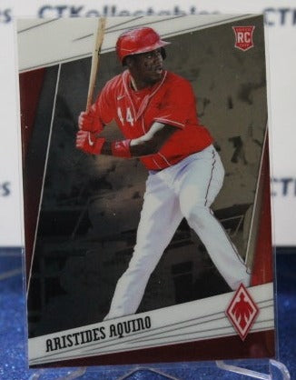 2020 PANINI PHOENIX  ARISTIDES AQUINO # 5 ROOKIE  CINCINNATI REDS BASEBALL