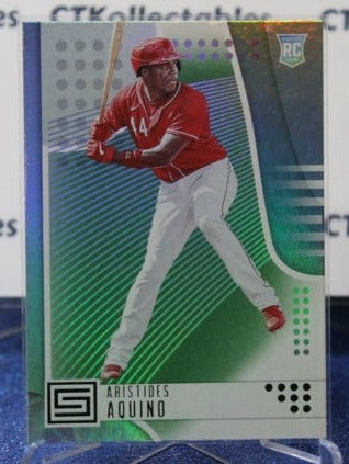 2020 PANINI STATUS  ARISTIDES AQUINO # 2 ROOKIE  CINCINNATI REDS BASEBALL