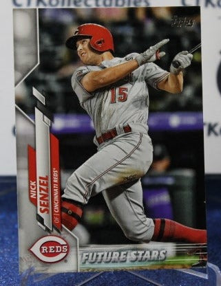 2020 TOPPS  FUTURE STARS NICK SENZEL # 290  CINCINNATI REDS BASEBALL