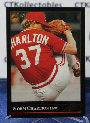 1992 LEAF BLACK/GOLD NORM CHARLTON # 120 CINCINNATI REDS BASEBALL