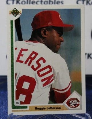 1991 UPPER DECK REGGIE JEFFERSON # 746 CINCINNATI REDS BASEBALL