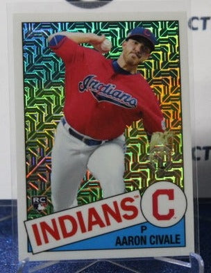 2020 TOPPS  35th ANNIVERSARY AARON CIVALE # 85TC-13 ROOKIE CLEVELAND INDIANS BASEBALL