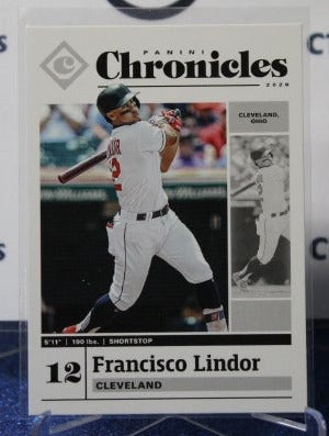 2020 PANINI CHRONICLES FRANCISCO LINDOR # 18 CLEVELAND INDIANS BASEBALL