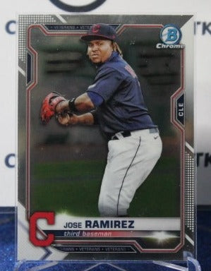 2021 BOWMAN CHROME JOSE RAMIREZ # 19 CLEVELAND INDIANS BASEBALL