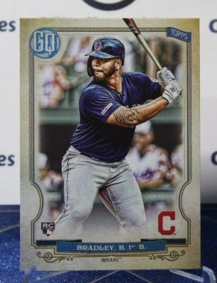 2020 TOPPS  GYPSY QUEEN BOBBY BRADLEY # 70 ROOKIE CLEVELAND INDIANS BASEBALL