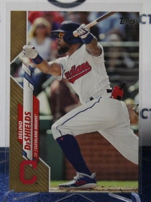 2020 TOPPS  DELINO DeSHIELDS # 506 GOLD 0718/2020 CLEVELAND INDIANS BASEBALL