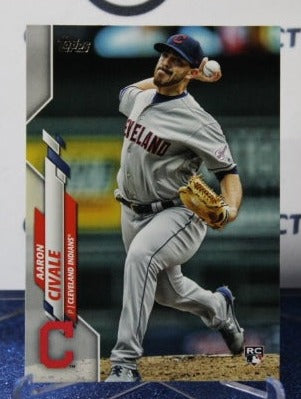 2020 TOPPS AARON CIVALE # 223 ROOKIE CLEVELAND INDIANS BASEBALL