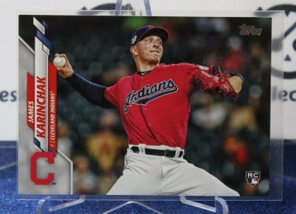 2020 TOPPS JAMES KARINCHAK # 380 ROOKIE CLEVELAND INDIANS BASEBALL