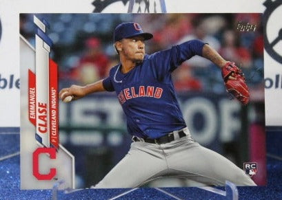 2020 TOPPS EMMANUEL CLASE # 390 ROOKIE CLEVELAND INDIANS BASEBALL