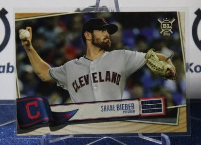 2019 TOPPS BIG LEAGUE SHANE BIEBER # 283  CLEVELAND INDIANS BASEBALL