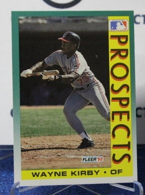 1992 FLEER WAYNE KIRBY # 670 PROSPECTS  CLEVELAND INDIANS BASEBALL