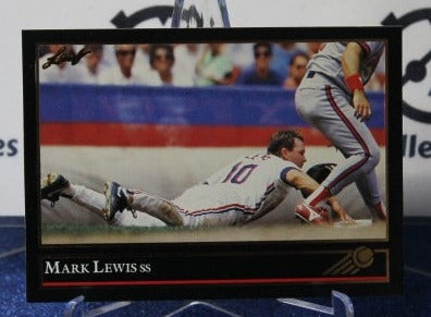 1992 LEAF BLACK/GOLD MARK LEWIS # 49 CLEVELAND INDIANS BASEBALL