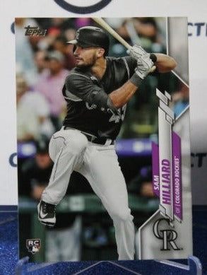 2020 TOPPS SAM HILLIARD # 12 ROOKIE COLORADO ROCKIES  BASEBALL