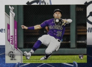 2020 TOPPS YONATHAN DAZA # 567 ROOKIE COLORADO ROCKIES  BASEBALL