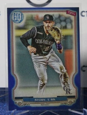 2020 TOPPS GYPSY QUEEN TREVOR STORY # 111 BLUE 077/150  COLORADO ROCKIES  BASEBALL