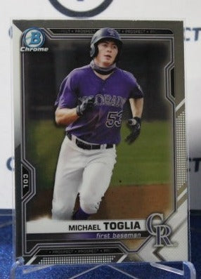 2020 BOWMAN CHROME PROSPECTS MICHAEL TOGLIA # BCP-185  COLORADO ROCKIES  BASEBALL