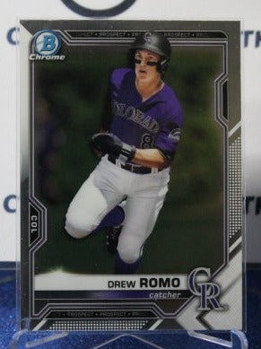 2020 BOWMAN CHROME PROSPECTS DREW ROMO # BCP-164  COLORADO ROCKIES  BASEBALL