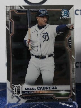 2021 BOWMAN CHROME MIGUEL CABRERA # 44 DETROIT TIGERS BASEBALL