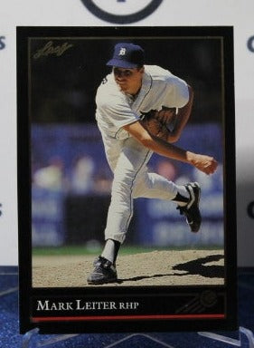 1992 LEAF BLACK/GOLD MARK LEITER # 207 DETROIT TIGERS BASEBALL