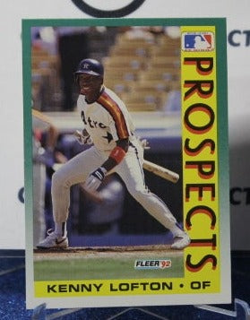 1992 FLEER PROSPECTS KENNY LOFTON # 655 HOUSTON ASTROS BASEBALL