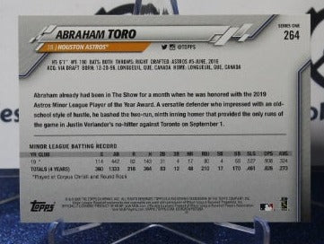 2020 TOPPS ABRAHAM TORO # 264 ROOKIE HOUSTON ASTROS BASEBALL