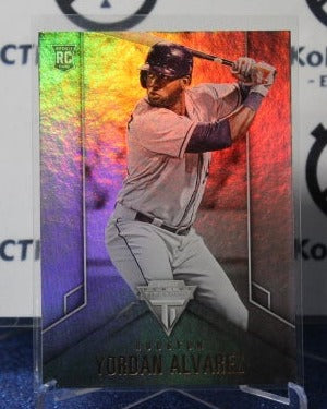 2020 PANINI TITANIUM YORDAN ALVAREZ # 15 ROOKIE HOUSTON ASTROS BASEBALL