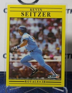 1991 FLEER KEVIN SEITZER # 569  KANSAS CITY ROYALS  BASEBALL