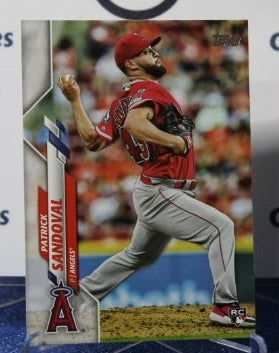 2020 TOPPS PATRICK SANDOVAL # 205 ROOKIE LOS ANGELES ANGELS BASEBALL