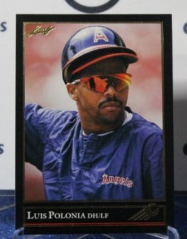 1992 LEAF BLACK/GOLD LUIS POLONIA # 45 LOS ANGELES ANGELS BASEBALL