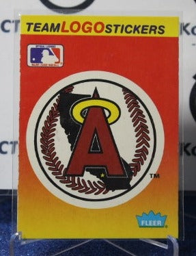 1991 FLEER TEAM LOGO STICKER CARD LOS ANGELES ANGELS BASEBALL