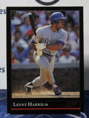 1992 LEAF BLACK/GOLD LENNY HARRIS # 213  LOS ANGELES DODGERS BASEBALL