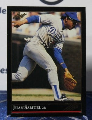 1992 LEAF BLACK/GOLD JUAN SAMUEL # 125  LOS ANGELES DODGERS BASEBALL