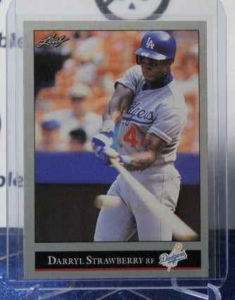 1992 LEAF DARRYL STRAWBERRY # 29  LOS ANGELES DODGERS BASEBALL