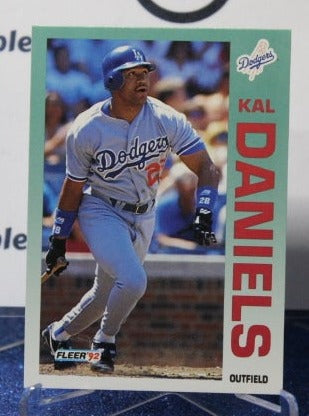 1992 FLEERS KAL DANIELS # 453  LOS ANGELES DODGERS BASEBALL
