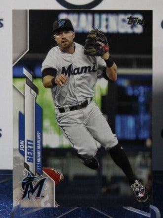 2020 TOPPS JON BERTI # 693 ROOKIE MIAMI MARLINS BASEBALL