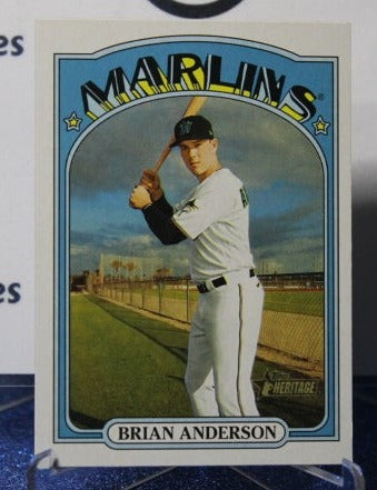 2021 TOPPS HERITAGE BRIAN ANDERSON # 78  MIAMI MARLINS BASEBALL