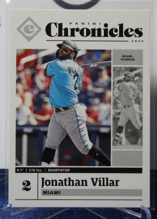 2020 PANINI CHRONICLES JONATHAN VILLAR # 22  MIAMI MARLINS BASEBALL